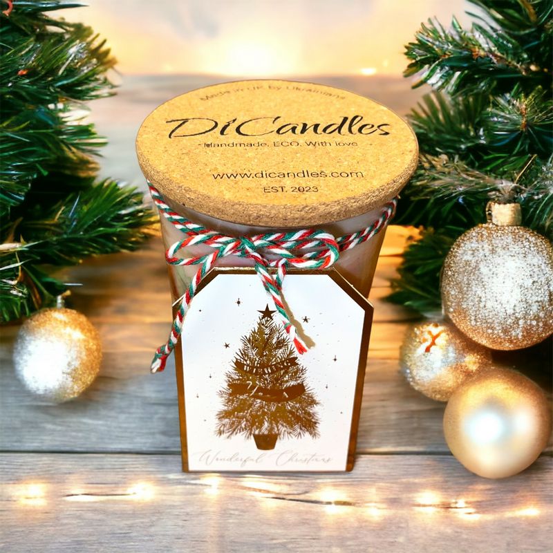 Christmas mood - Scented candle, Christmas tree, 210g