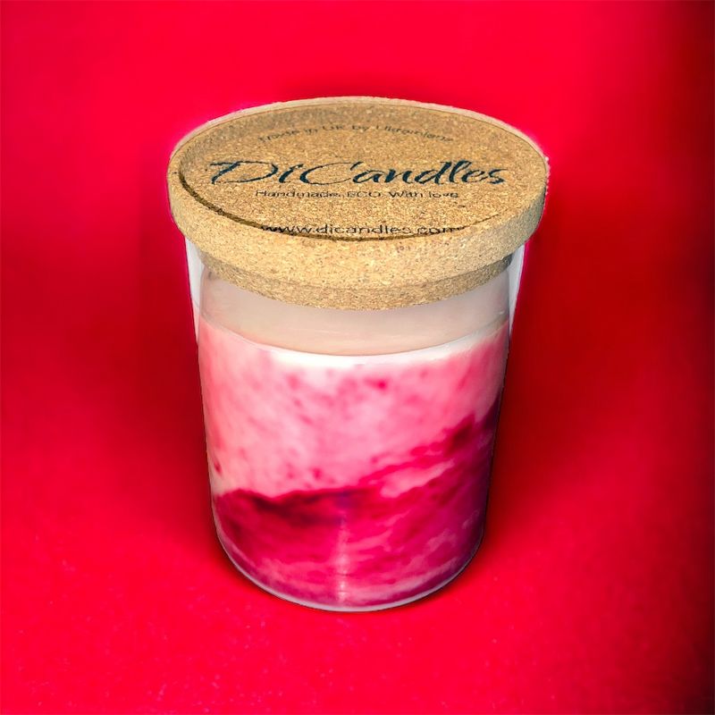 Marble plume - Scented candle, Juicy black cherry, 600g