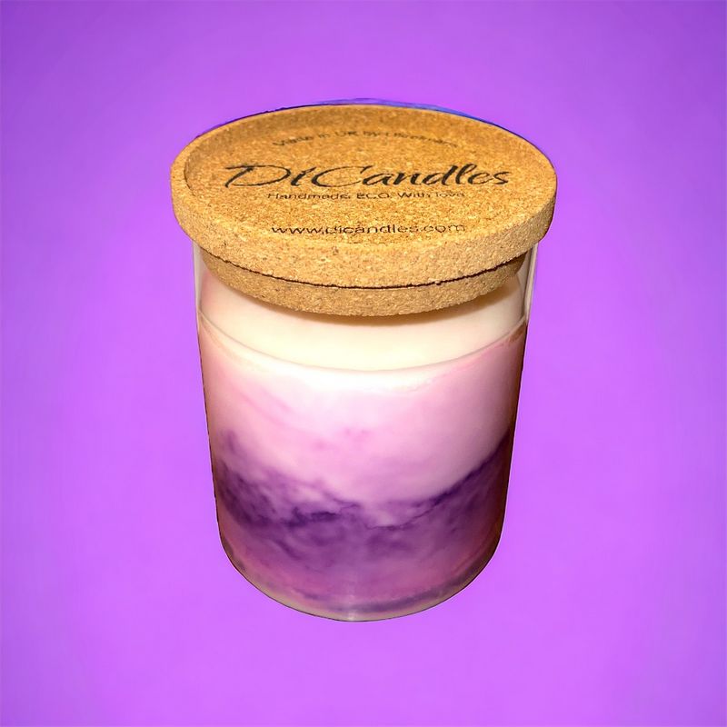 Marble plume - Scented candle, Relax lavender, 600g