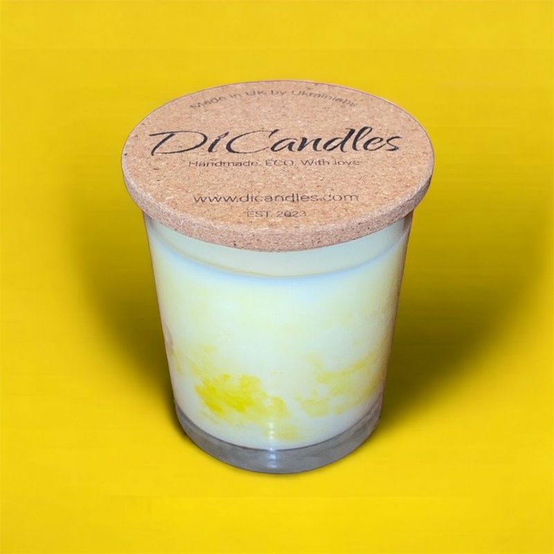 Marble plume - Scented candle, Sweet vanilla, 210g