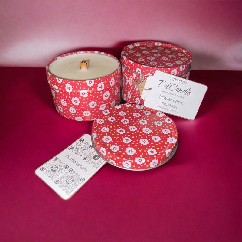 Spring jar - Scented candle, Flower boom, 180g
