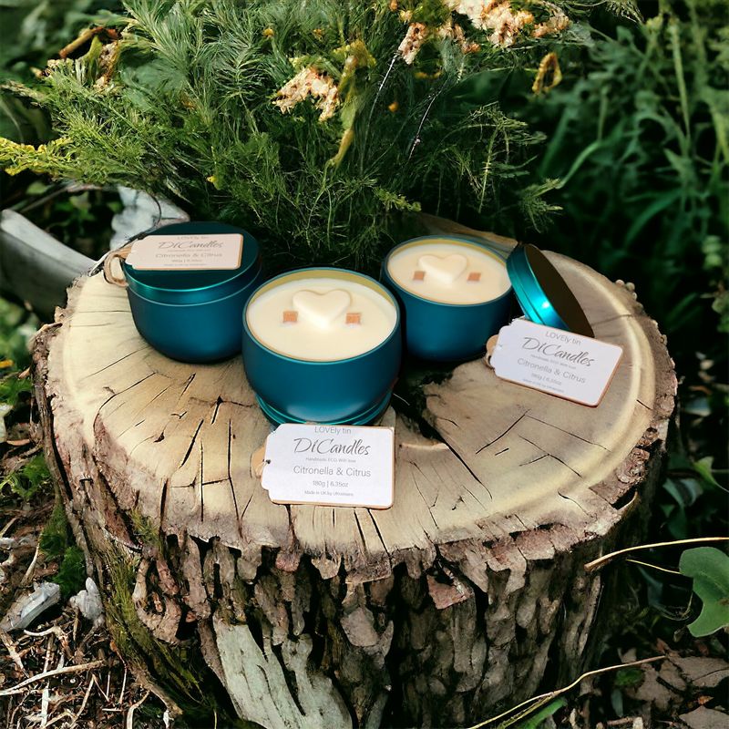 LOVEly Tin - Scented candle, Citronella & Citrus, 180g
