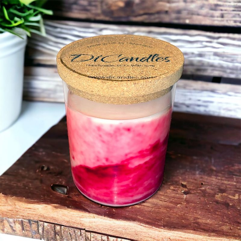 Marble plume - Scented candle, Juicy black cherry, 600g