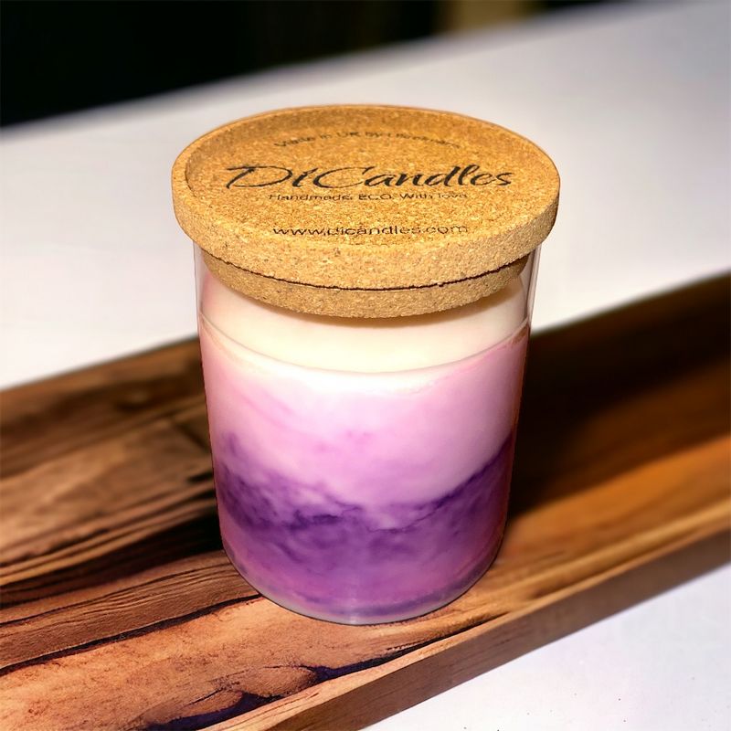 Marble plume - Scented candle, Relax lavender, 600g