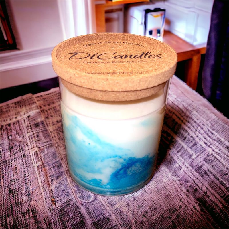 Marble plume - Scented candle, Sea salt, 600g
