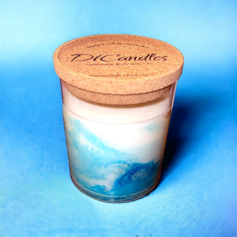 Marble plume - Scented candle, Sea salt, 600g