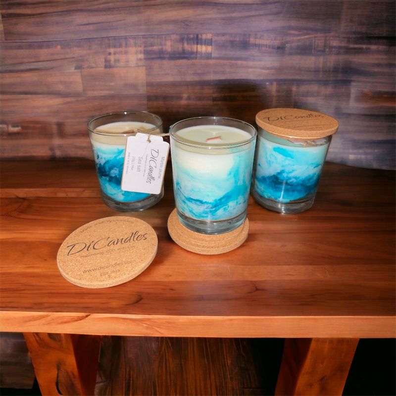 Мармуровий шлейф - Ароматична свічка, 100г