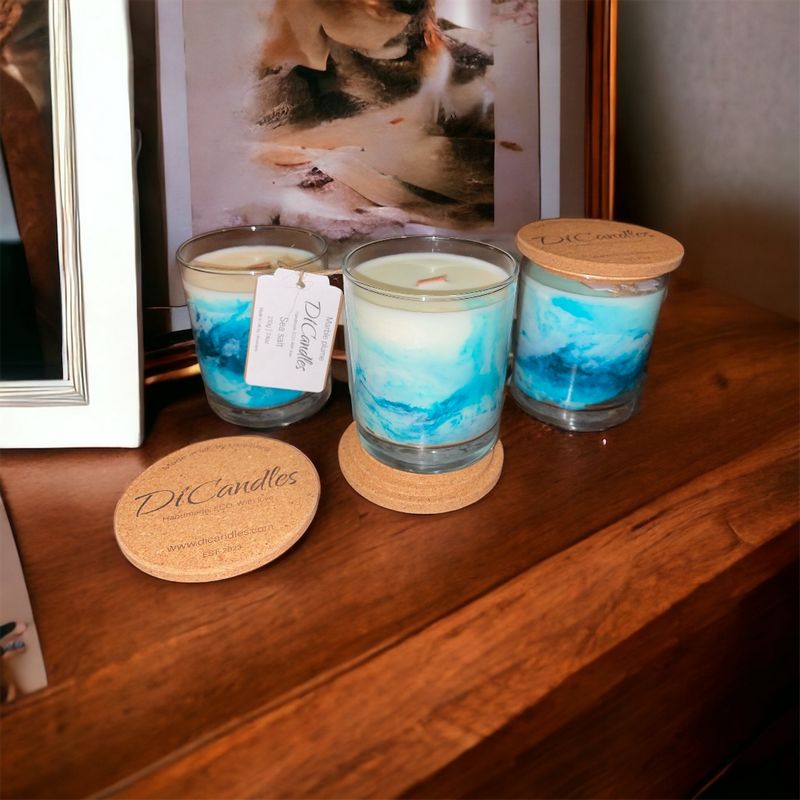 Мармуровий шлейф - Ароматична свічка, 100г