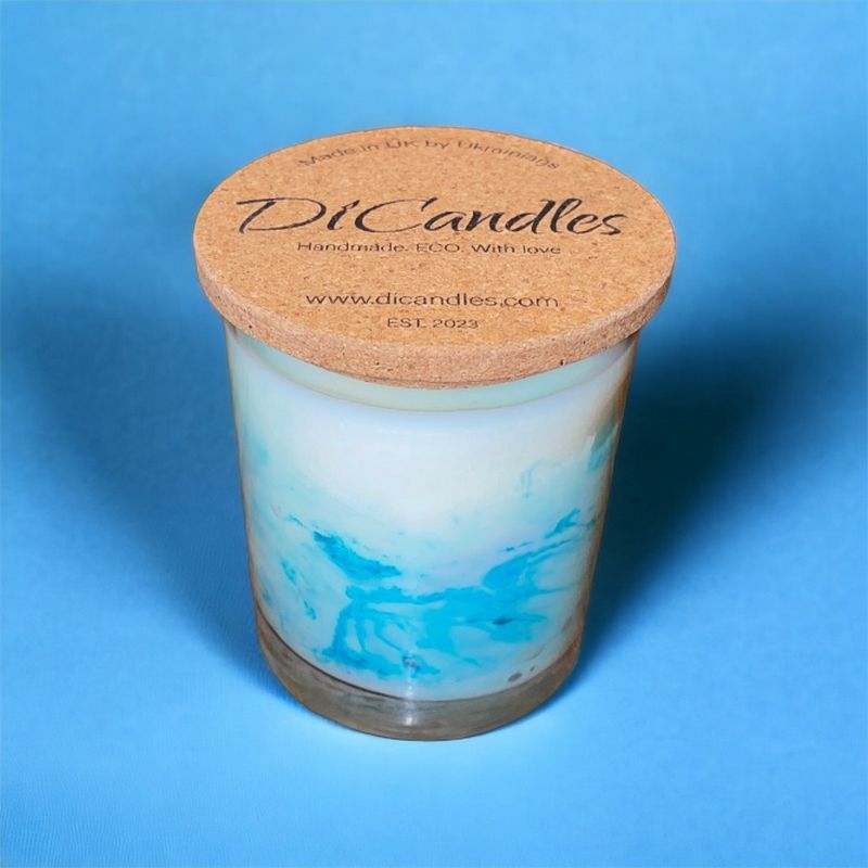 Marble plume - Scented candle, Sea salt, 210g