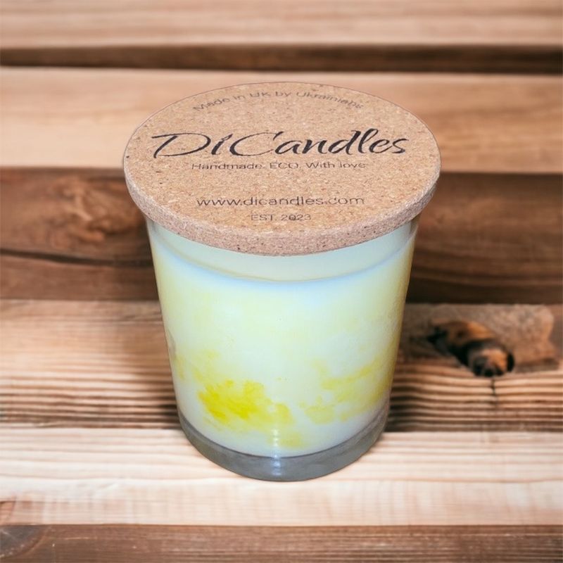 Marble plume - Scented candle, Sweet vanilla, 210g