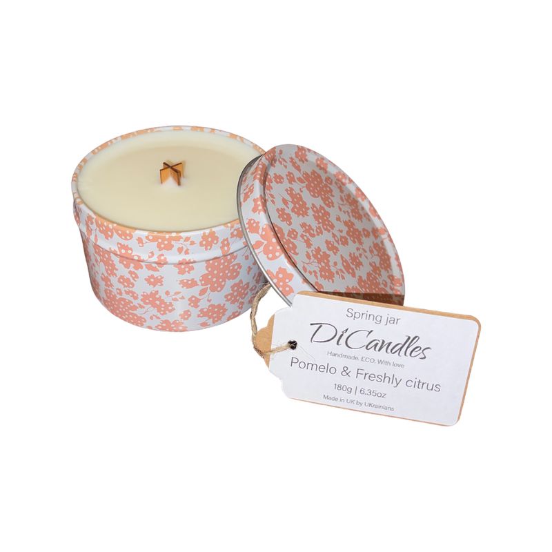 Spring jar - Scented candle, Pomelo & Freshly citrus, 180g