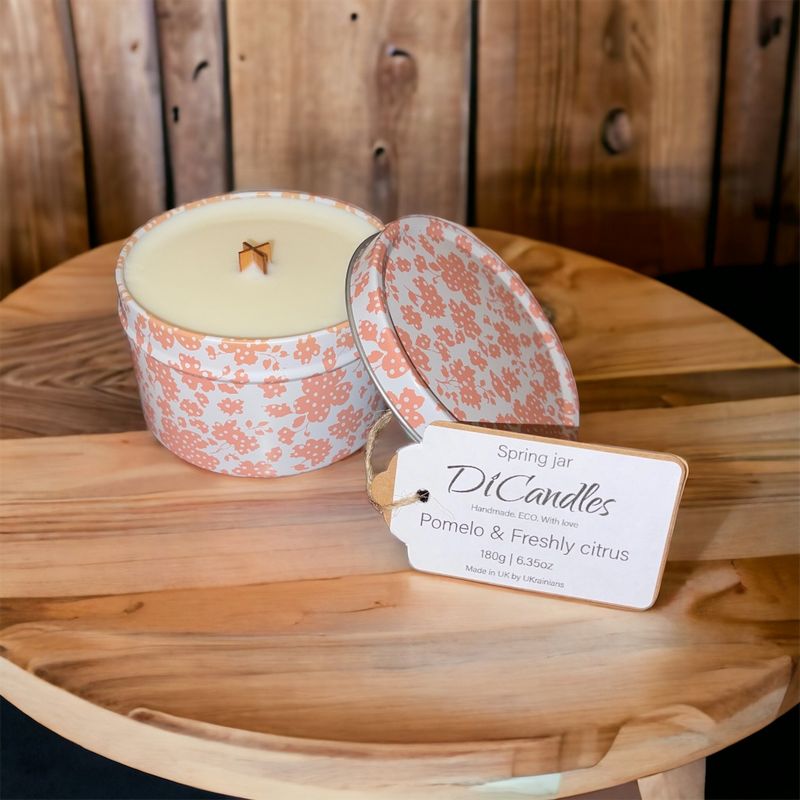 Spring jar - Scented candle, Pomelo & Freshly citrus, 180g