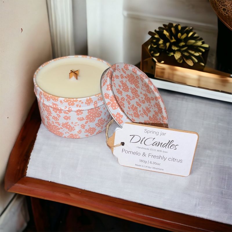 Spring jar - Scented candle, Pomelo & Freshly citrus, 180g