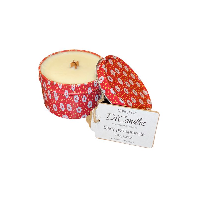 Spring jar - Scented candle, Spicy pomegranate, 180g