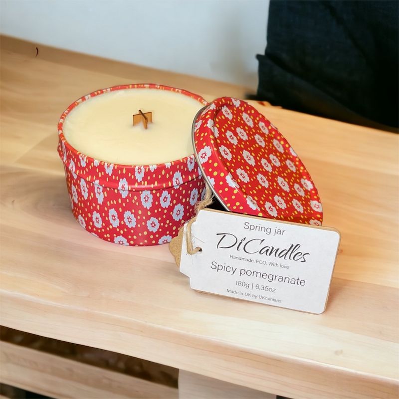 Spring jar - Scented candle, Spicy pomegranate, 180g