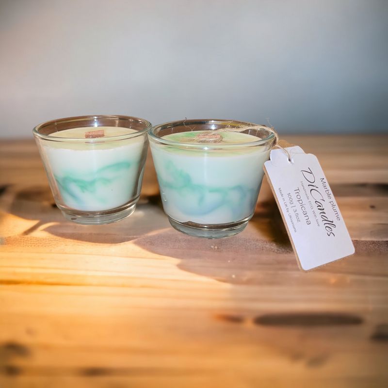 Marble plume - Scented candle, 100g