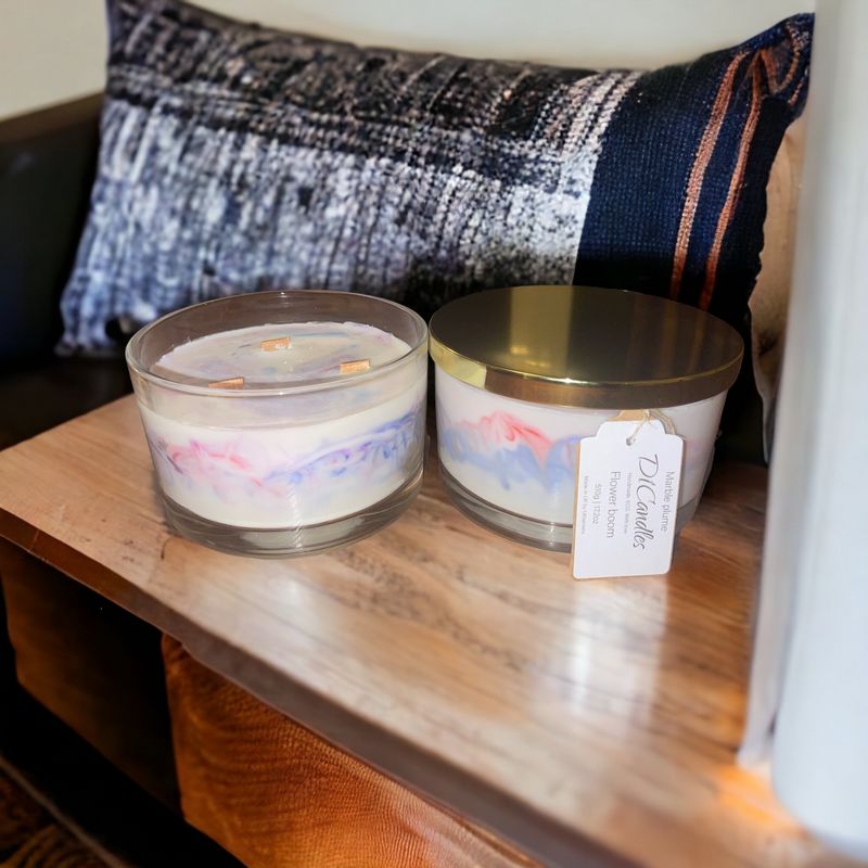 Marble plume - Scented candle, 510g