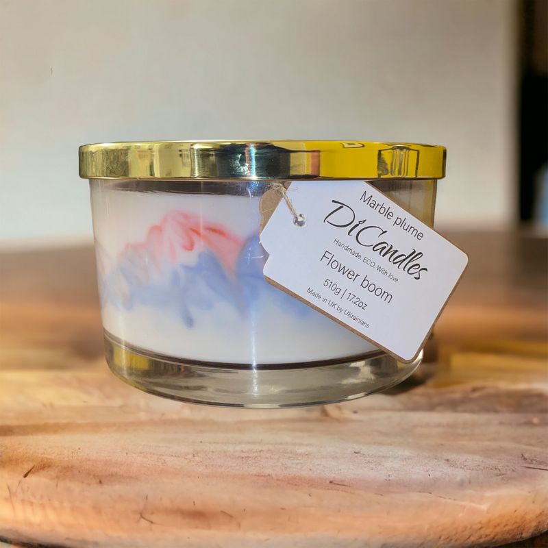 Marble plume - Scented candle, 510g