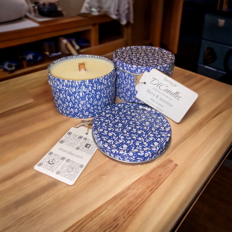 Spring jar - Scented candle, Berry & Jasmine, 180g