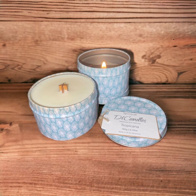 Spring jar - Scented candle, Tropicana, 180g