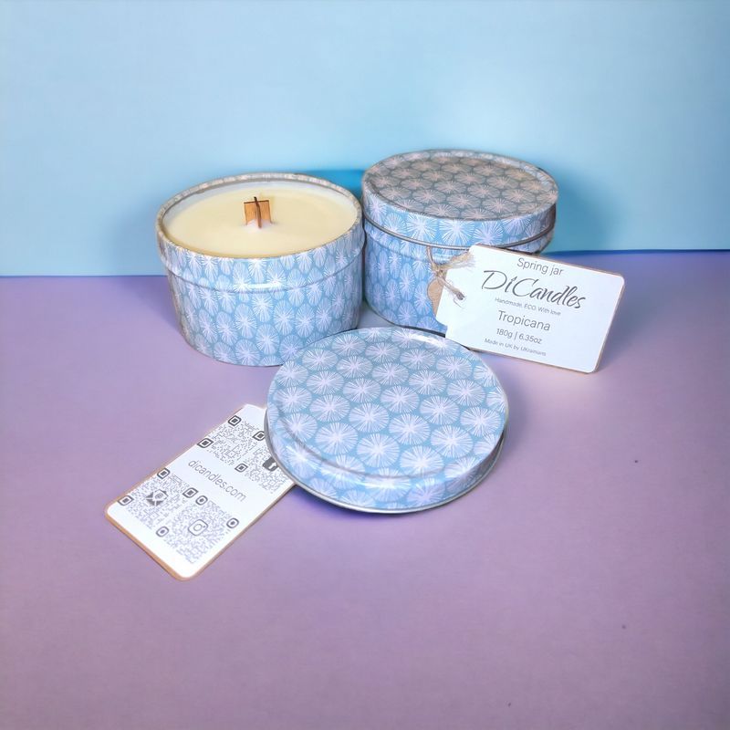 Spring jar - Scented candle, Tropicana, 180g